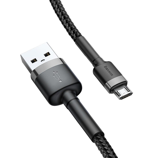 Baseus Cafule Micro-USB-kaapeli 50cm 2 4A - musta