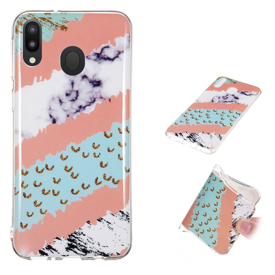 Marble Samsung Galaxy M20 kuoret - Neljä kuvio marmoria