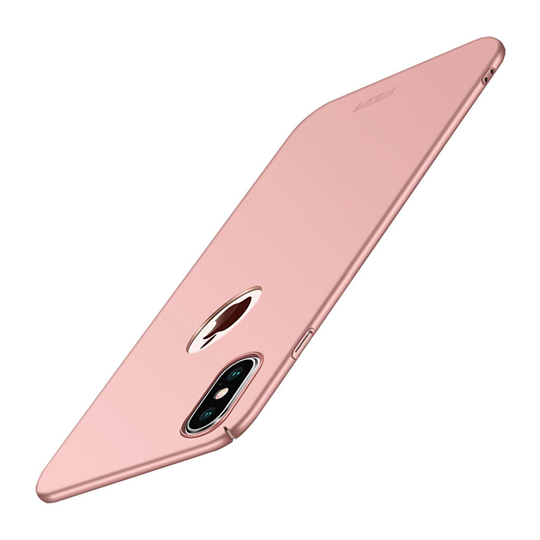iPhone Xs Max MOFI iskukestävä kova muovinen himmeä pintainen takasuoja kuori - Ruusu Kulta