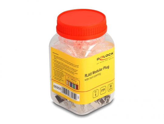RJ45 Modular Plug W Front Opening (easy Connect) Cat.6 And B