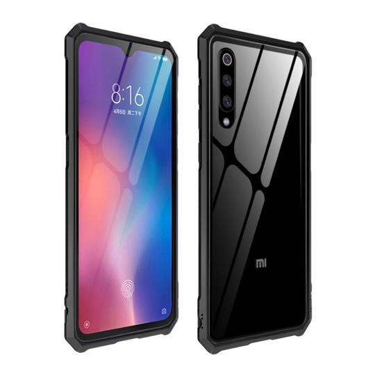 Xiaomi Mi 9 metalli kehys suojakotelo - Musta