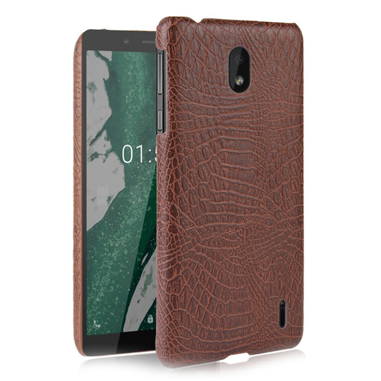 Croco Nokia 1 Plus kuoret - Ruskea