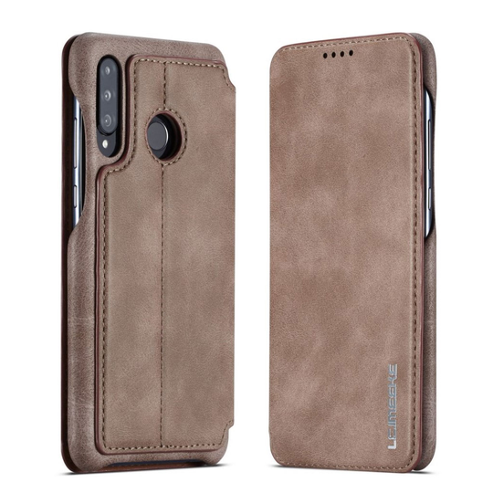 LC.IMEEKE Huawei P30 Lite retro nahkainen suojakotelo - Kahvi