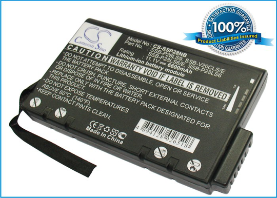 Samsung SSB-P28LS9 SSB-V20CLS/E SSB-P28LS6/E SSB-P28LS6 SSB-V20KLS akku 6600 mAh