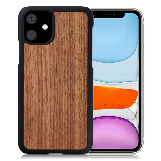 Man&Wood premium case for iPhone 11 - Black Walnut