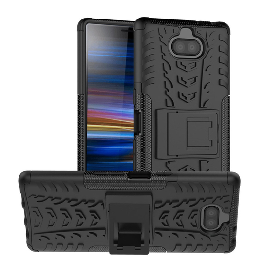 Sony Xperia 10 Plus tyre combo case - Black