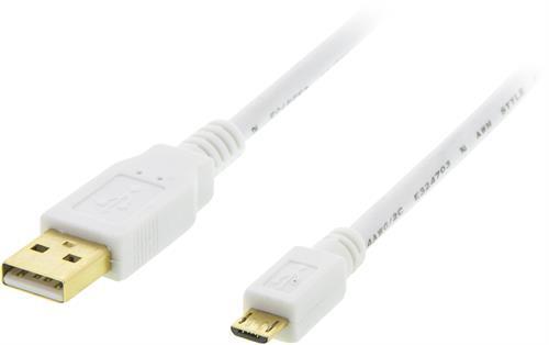 USB 2.0 Kaapeli Tyyppi A Ur - Tyyppi Micro B Ur, 5-pin, Lataamiseen/tiedonsiirtoon Matkapuhelimiin/t