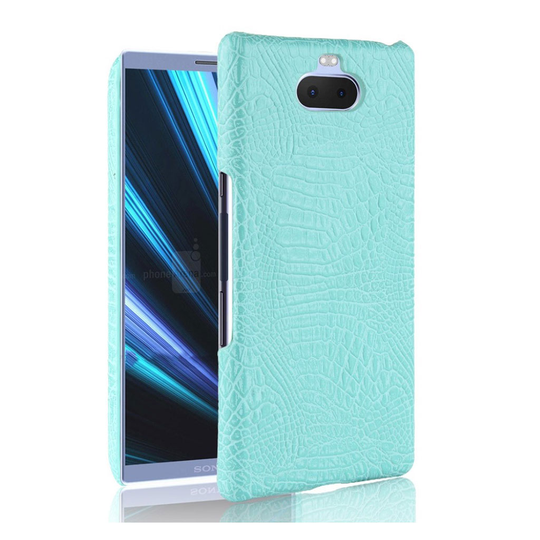 Sony Xperia 10 crocodile case - Cyan