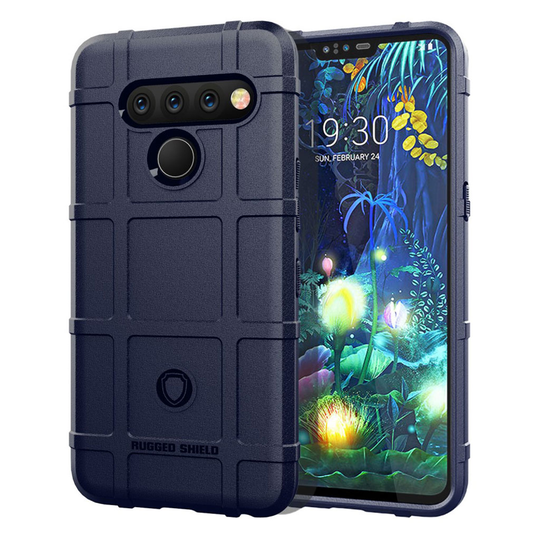 Rugged Shield LG V50 ThinQ kuoret - Tummansininen