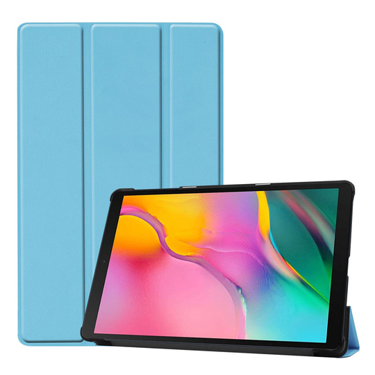 Samsung Galaxy Tab A 10.1 (2019) tri-fold leather case - Baby Blue