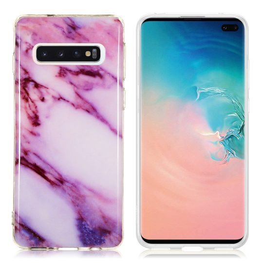 Samsung Galaxy S10 marmori kuosi pehmeä Suojakotelo - Malli A