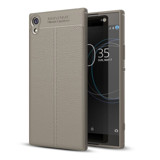 Sony Xperia XA1 litsitekstuurinen suojakuori - Harmaa