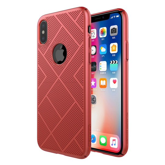 NILLKIN iPhone X moderni suojakuori - Punainen