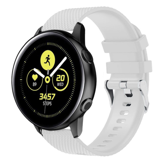 Samsung Galaxy Watch Active silicone watch band - White