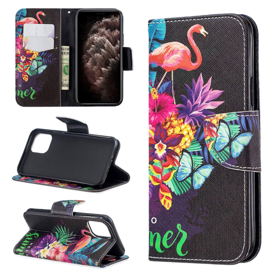 Wonderland iPhone 11 Pro kotelot - Flamingot ja Kukat