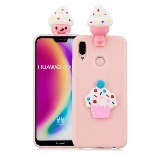 Cute 3D Huawei P20 Lite kuoret - Sarjakuvaeläin
