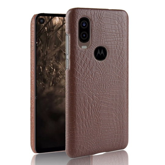 Croco Motorola P40 kuoret - Kahvi