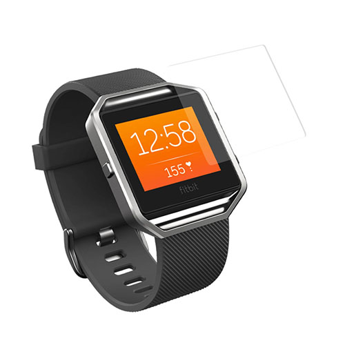 HD Karkaistu Lasi Näytönsuoja Fitbit Blaze Kellolle(Kaari Reunoille)