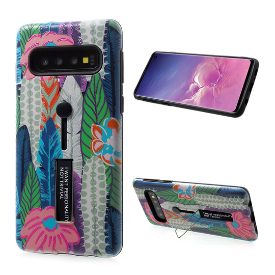 Samsung Galaxy S10 kohokuvioitu hybridi suojakotelo - Style S