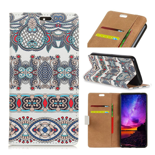 Huawei Mate 20 Lite Synteetti nahka kuviollinen lompakko suojakotelo - Araabinen Kuvio