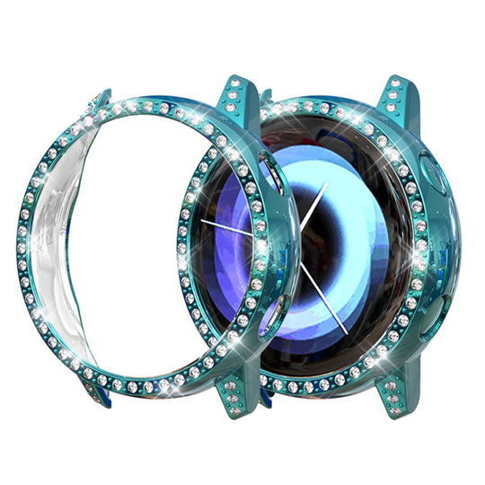 Samsung Galaxy Watch Active rhinestone frame case - Blue