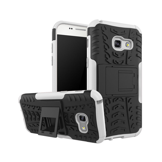 Samsung Galaxy A3 (2017) Liukumaton Hybridi Kuori - Valkoinen