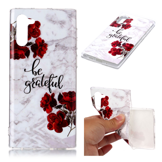 Marble Samsung Galaxy Note 10 kuoret - ole kiitollinen