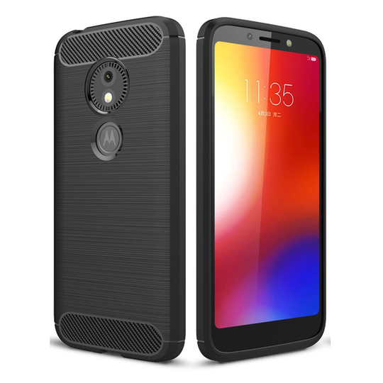 Carbon Flex Motorola Moto E5 Play kuoret - Musta