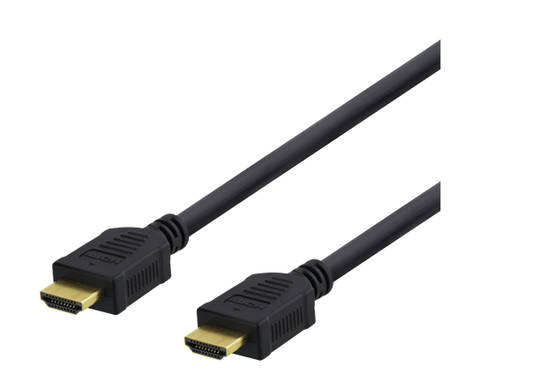 HDMI-kaapeli, High-Speed Premium, 0,5 M, Ethernet, 4K UHD, Musta