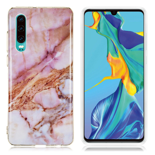 Huawei P30 marmori kuosinen suojakotelo - Malli H