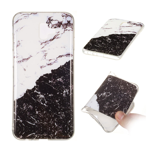 Samsung Galaxy J6 Plus (2018) pehmeä IMD marmori kuviollinen silikooni muovinen takasuoja kuori - Tyyli Q
