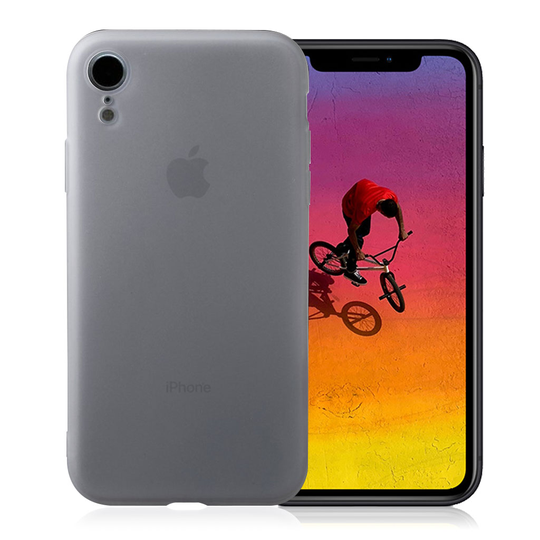 iPhone Xr Sormejälki Hylkivä Matta Pintainen Pehmeä Muovinen Takasuoja Kuori - Valkoinen