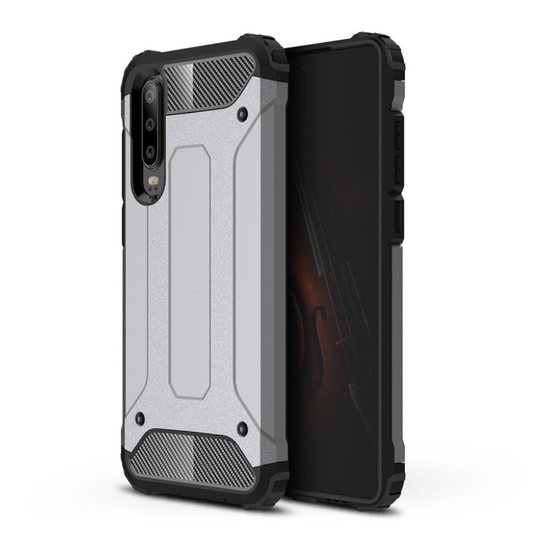 Huawei P30 armor guard hybrid Suojakotelo - Harmaa