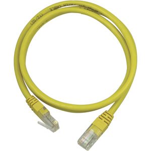 U/UTP Cat5e Laitekaapeli, 3m, 100MHz, Delta-sertifioitu, Keltainen