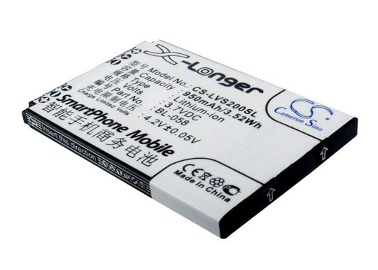 Lenovo A307 A320 E209 akku 950 mAh/