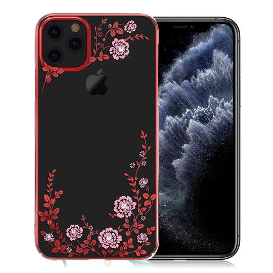 Kavaro iPhone 11 Pro Flora Crystal Case - Red