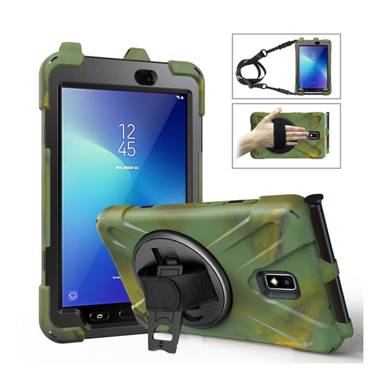 Samsung Galaxy Tab Active 2 X-Shape combo case - Camouflage