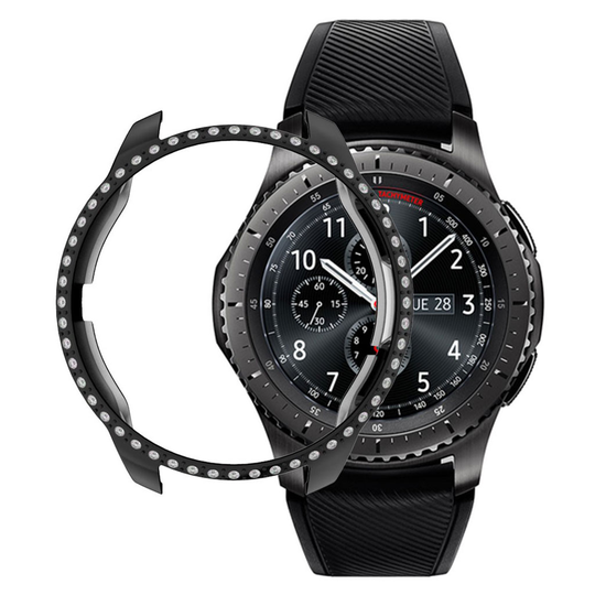 Samsung Galaxy Watch (42mm) rhinestone décor frame - Black
