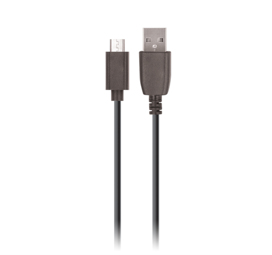 Setty micro USB-kaapeli 3m 2A - Musta
