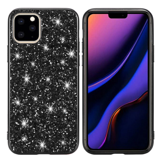 Glitter iPhone 11 kuoret - Musta