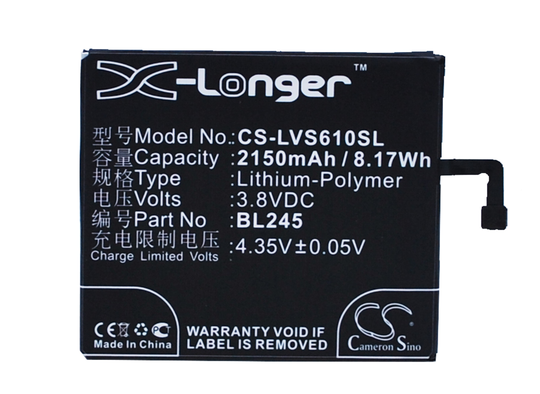 Lenovo S60 S60-t S60-w akku 2150 mAh
