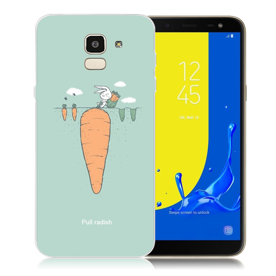 Samsung Galaxy J6 (2018) Kuviollinen Printattu Pehmeä Muovi Takasuoja Kuori - Porkkana