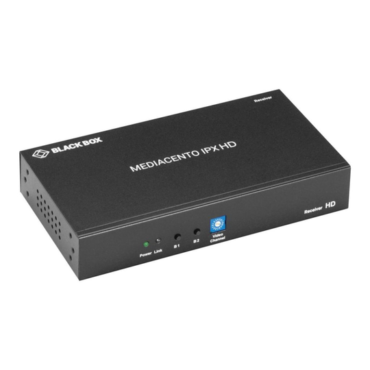 BLACK BOX MEDIACENTO IPX HD EXTENDER RECEIVER - HDMI-OVER-IP