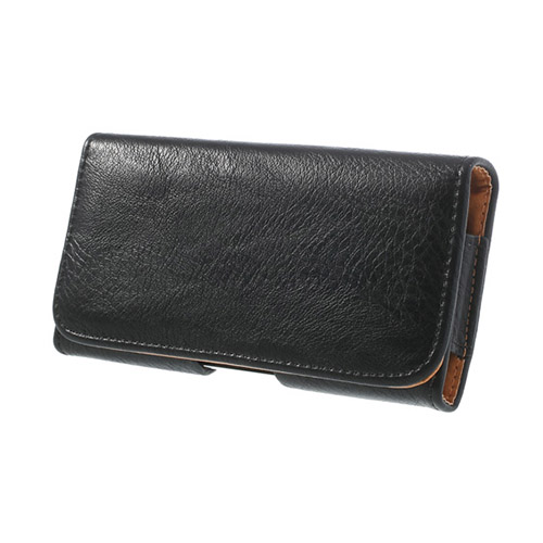 Belt Clip (Musta) Samsung Galaxy S5 Nahkakotelo