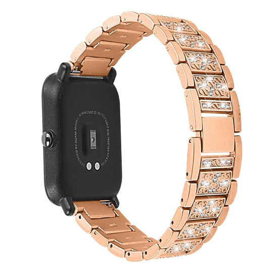 20mm Samsung Galaxy Watch Active rhinestone stainless steel watch band - Gold