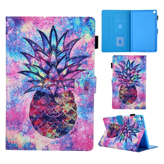 Samsung Galaxy Tab A 10.1 (2019) pattern leather case - Pineapple