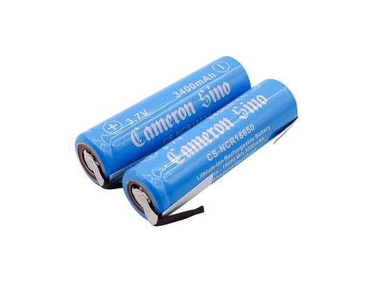 Cameron Sino / Panasonic NCR18650B 18650 Li-ion Akku juotoskorvakkeilla 2kpl 3400mAh