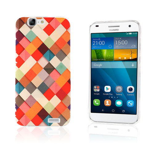 Westergaard Huawei Ascend G7 Kuori - Värikkäät Ruudukot
