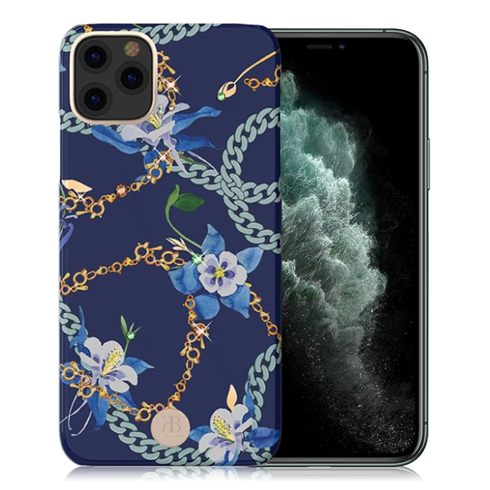 Kingxbar iPhone 11 Pro Max Luxury Swarovski Case - Blue