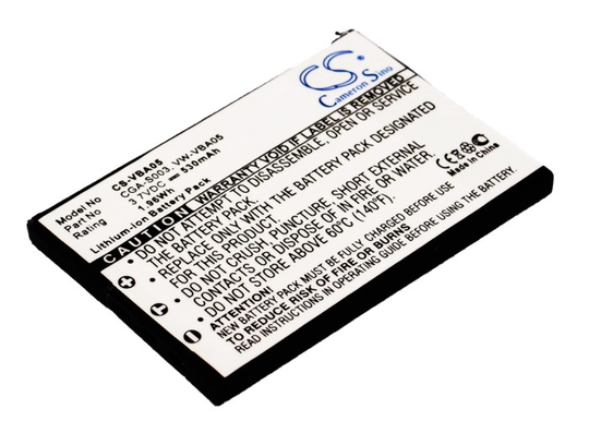 Panasonic CGA-S003 CGA-S003A/ 1B CGA-S003E/ 1B VW-VBA05 yhteensopiva akku 530 mAh